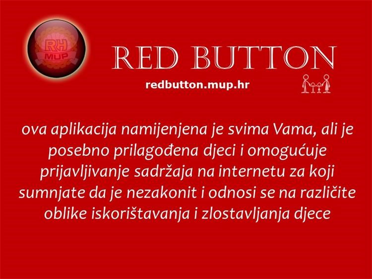 RED BUTTON: Prijava zlostavljanja putem interneta