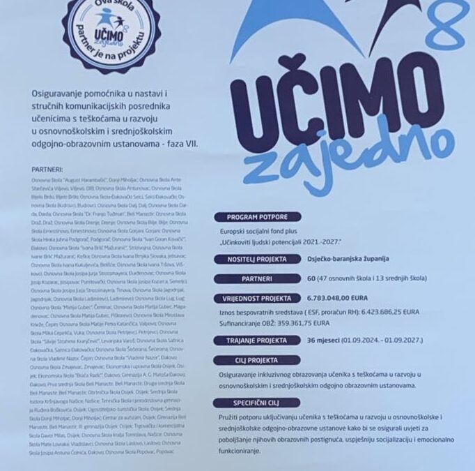 Pozivnica: Info dan “Učimo zajedno 8”