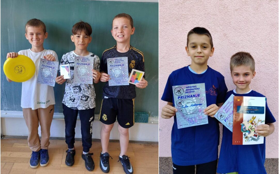 Uspjeh naših učenika na matematičkom natjecanju Klokan bez granica